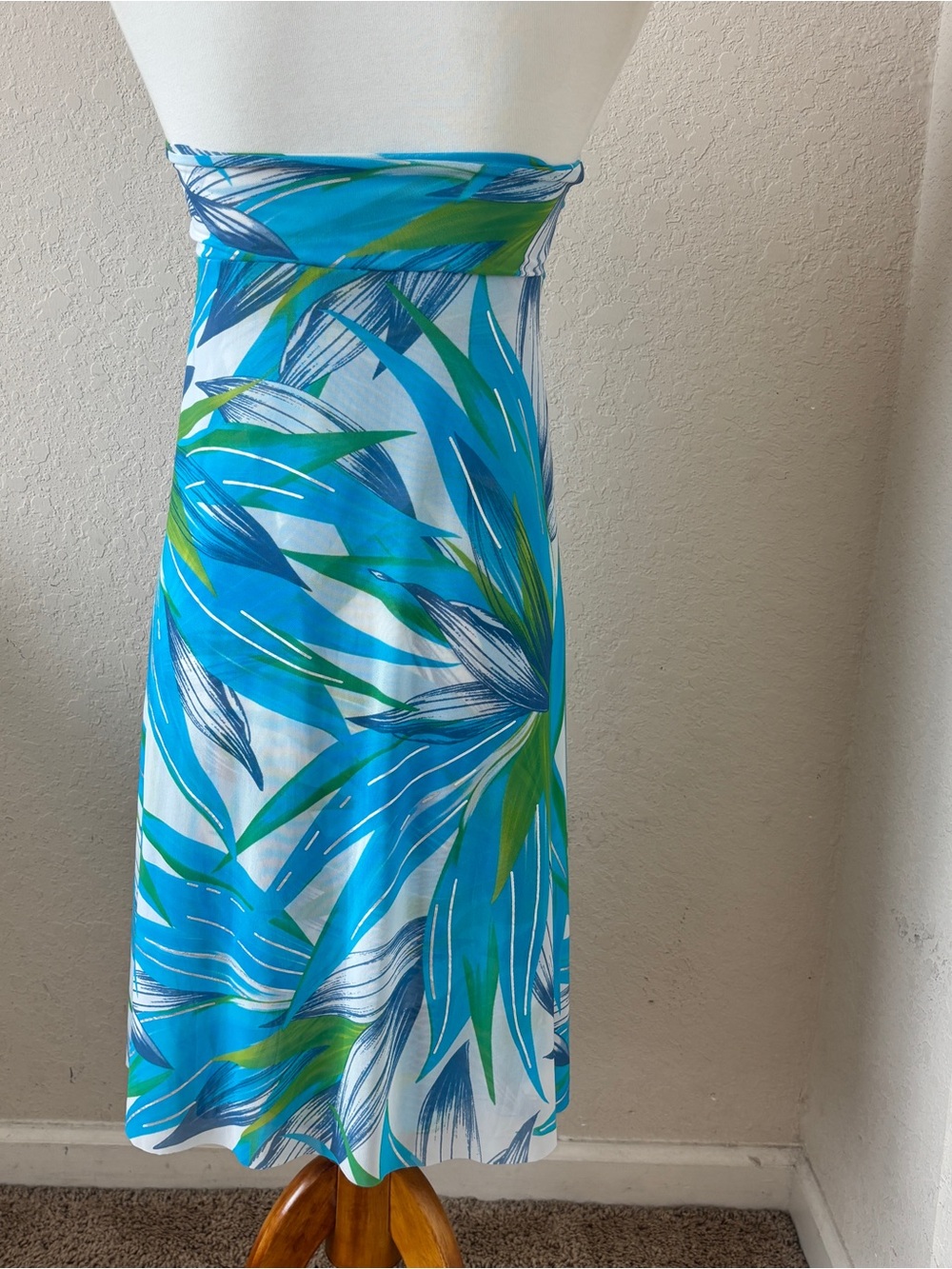 Togs Swimwear Havana Mesh Frill Two Way Skirt / Dress Coverup Teal Medium. - Picture 6 of 8